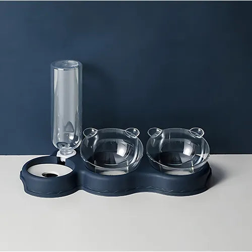 Comedero 3 en 1 con Dispensador de Agua – Mascotas