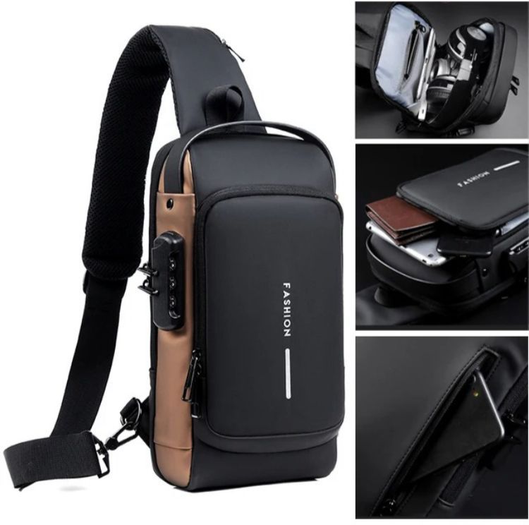 Bolso Canguro Con Puerto Usb Impermeable
