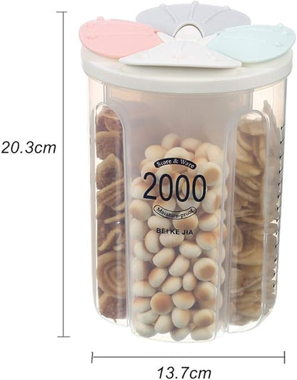 Dispensador De Alimento Con 4 Compartimento