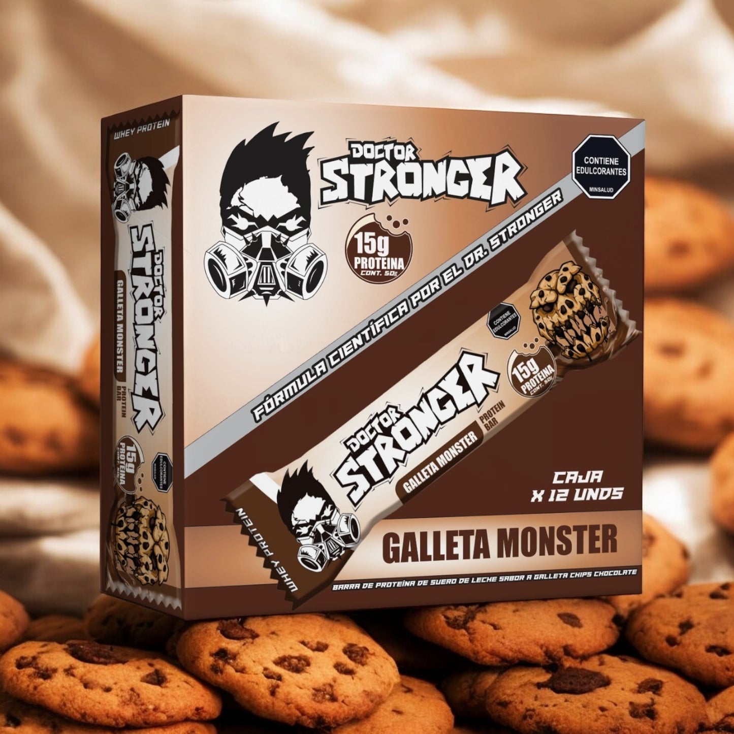 DR STRONGER BAR PROTEIN - CAJA X 12