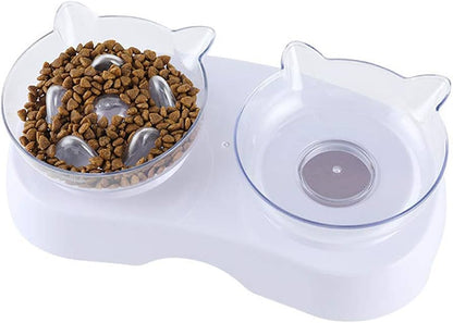 Comedero y Bebedero Elevado para Mascotas