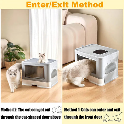 Arenero Grande para Gatos con Recogedor