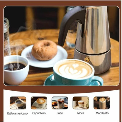 Cafetera Prensa Italiana Acero Inoxidabl