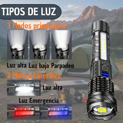 Linterna Recargable Tactica Tipo C