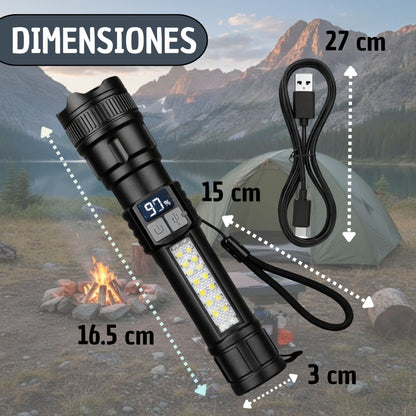 Linterna Recargable Tactica Tipo C