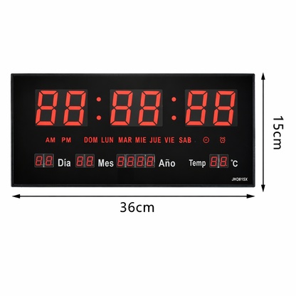 Reloj Digital LED Pared Multifuncional