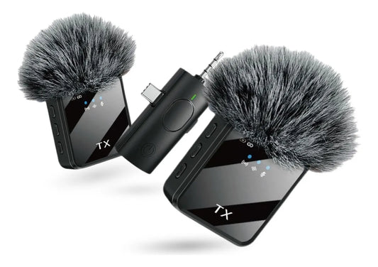 Micrófono Dual Solapa Inalámbrico F11