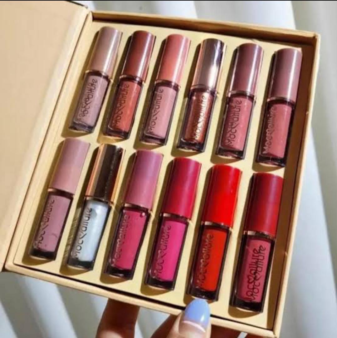 Moc Allure Matt Lipsticks 12 pcs pack With Free Jelly Lipstick