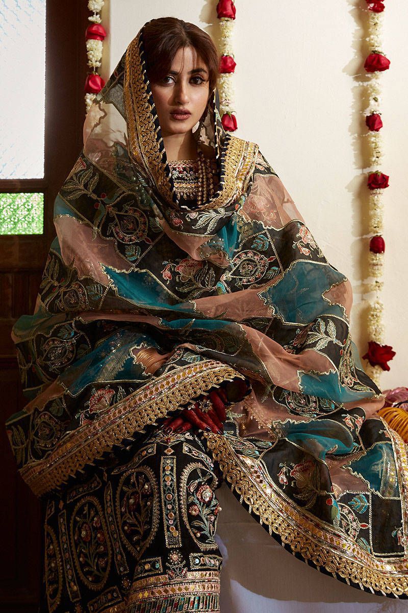 EMBROIDERED SHARRARA ORGANZA(unstiched)PC-22