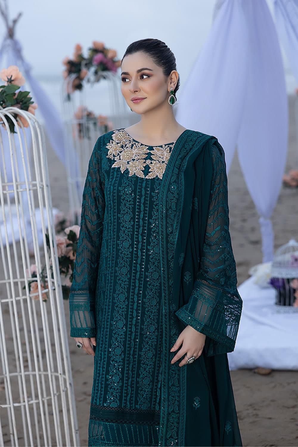 AZURE Embroidery chiffon collection